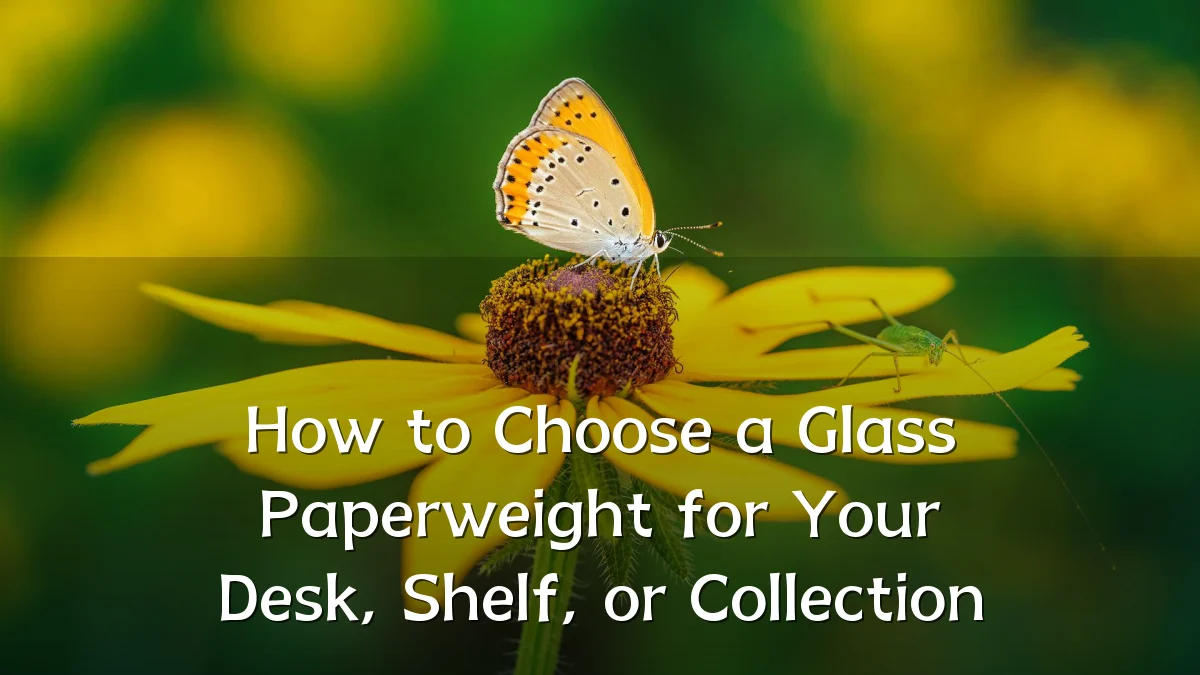 How to Choose a Glass Paperweight for Your Desk, Shelf, or Collection