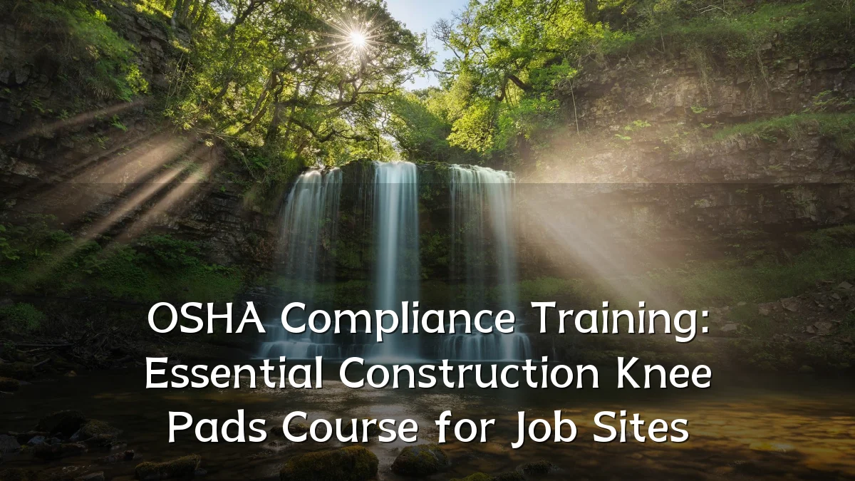 OSHA Compliance Training: Essential Construction Knee Pads Course for Job Sites