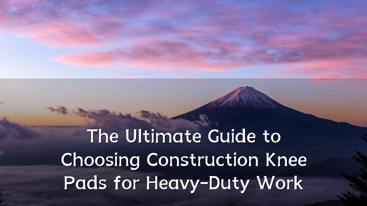 The Ultimate Guide to Choosing Construction Knee Pads for Heavy-Duty Work
