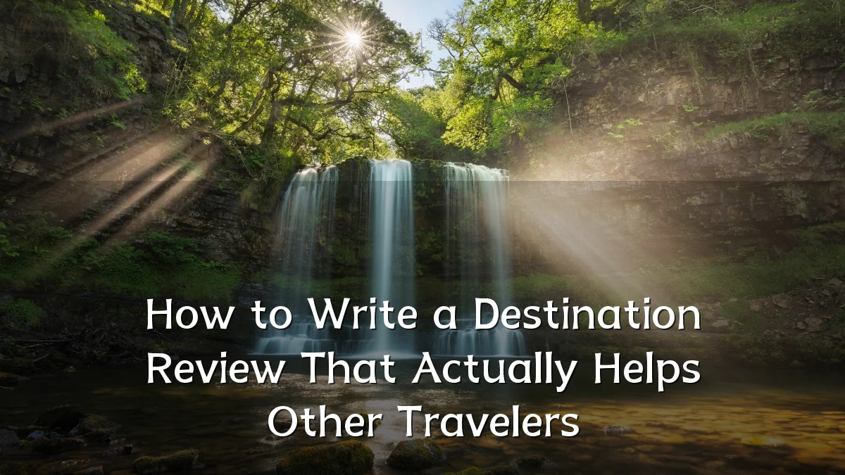 How to Write a Destination Review That Actually Helps Other Travelers